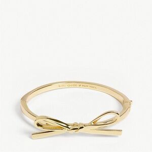 Kate Spade Skinny Mini Bow Bangle Bracelet - Gold